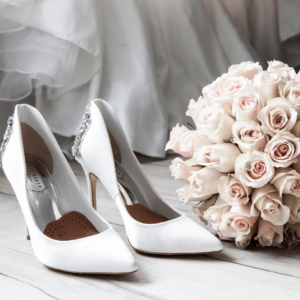 Image of Wedding Heels to show What to bring wedding dress shopping