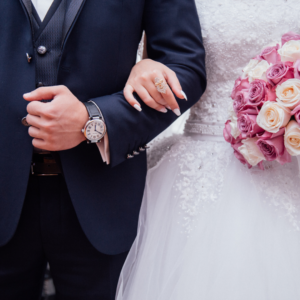Man and Bride on Wedding Day