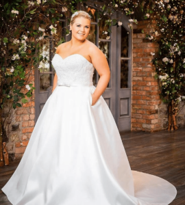 Image of Bride in Plus Size Wedding Dress